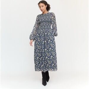 NWT Hill House Home The Ruby Nap Dress - Navy Bluebonnet XS‎